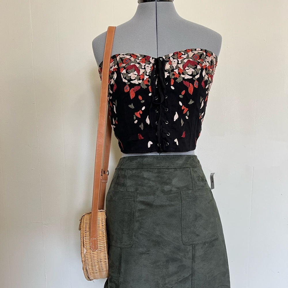 Free people embroidered corset